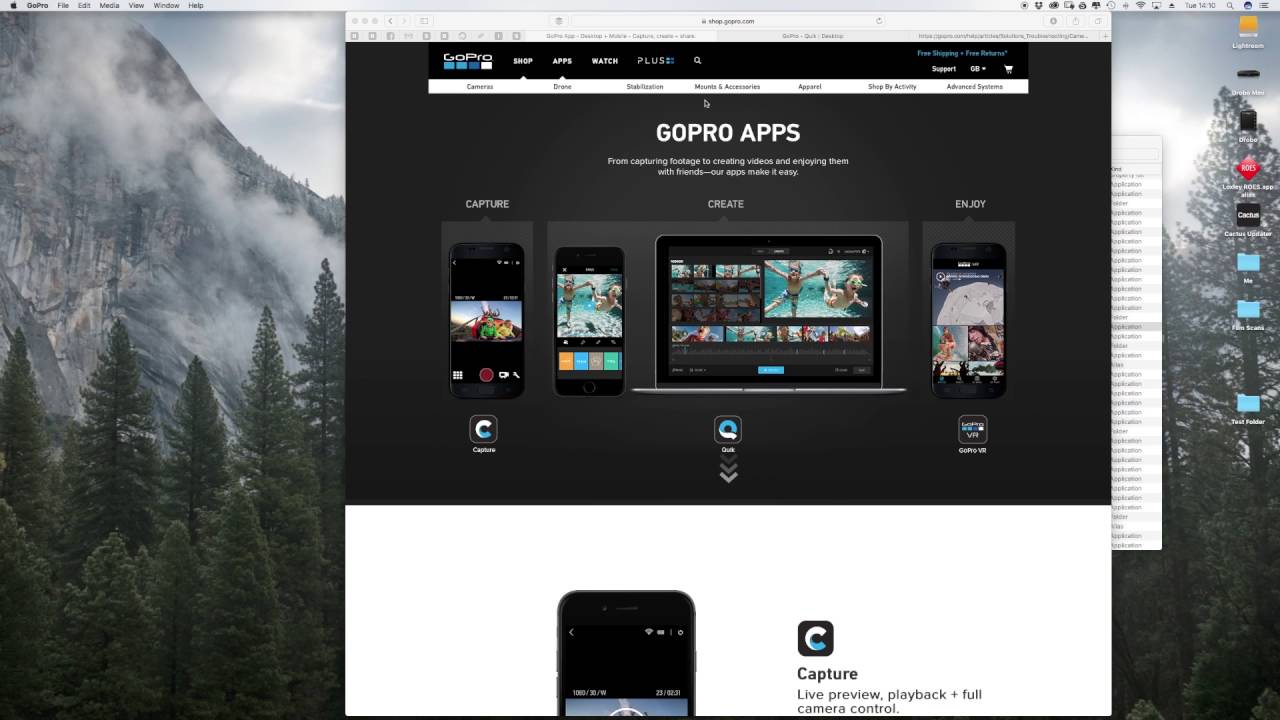 is there a go pro app for mac?